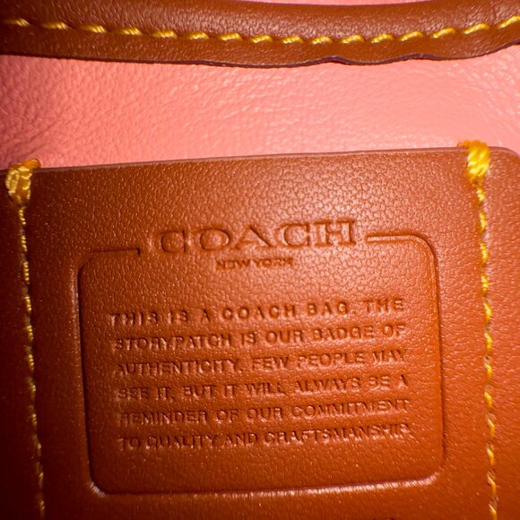 Coach Pink Mini Bag with Signature Logo - Picture 9 of 12
